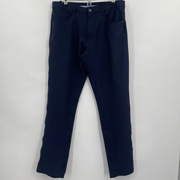 FootJoy Navy Blue Athletic Fit Stretch Performance Golf Pants Size W32/L32 - Picture 1 of 8
